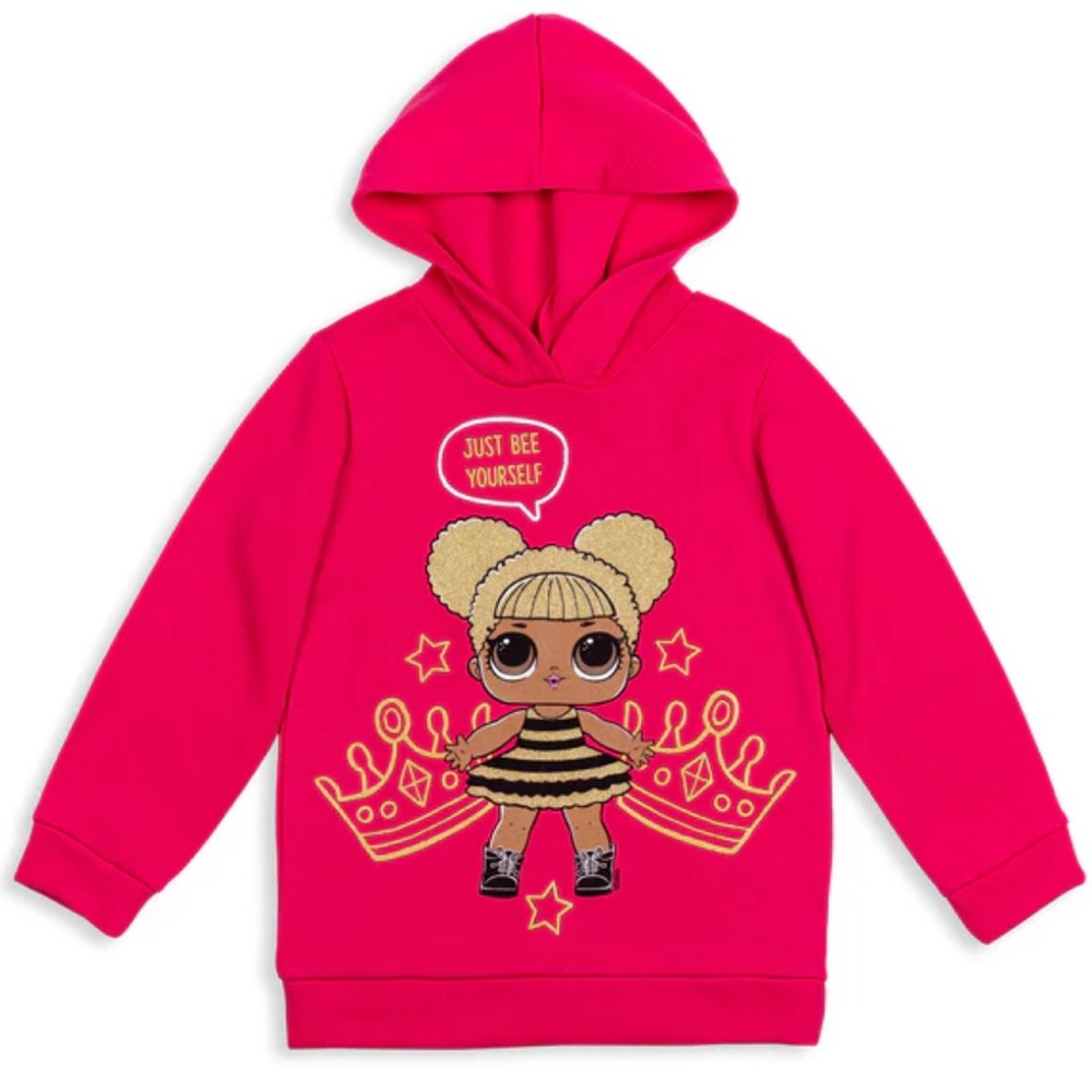 0423 NWT L.O.L. Surprise! Girls Pink Hoodie